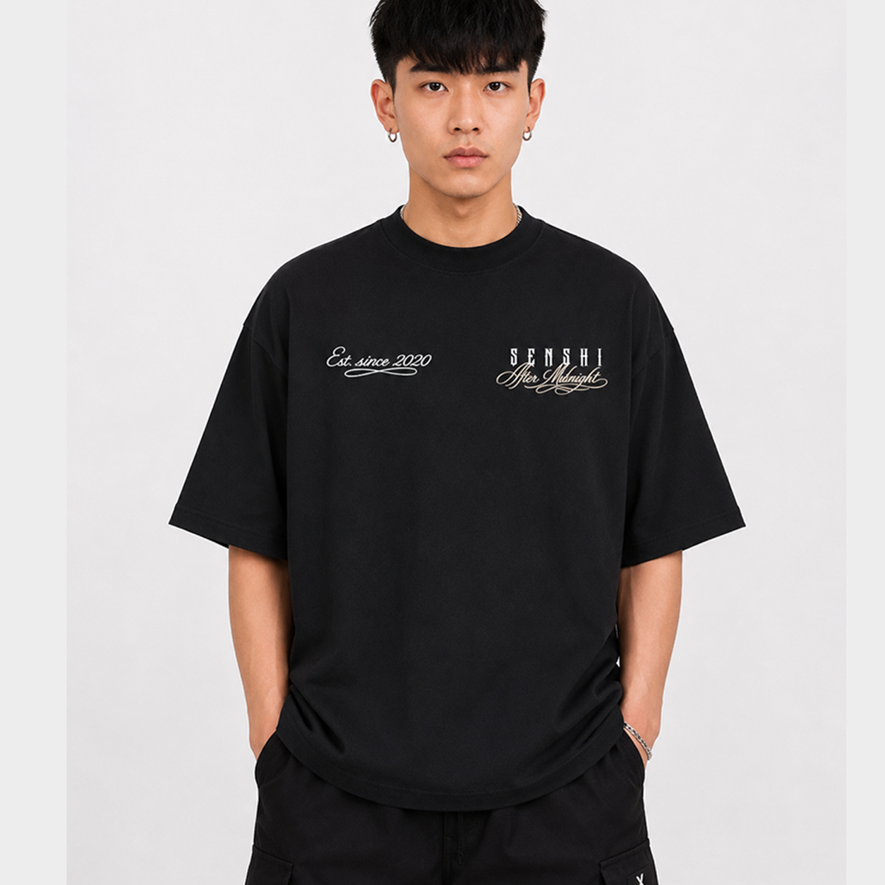 AFTER MIDNIGHT HEAVYWEIGHT OVERSIZED TEE/TANK
