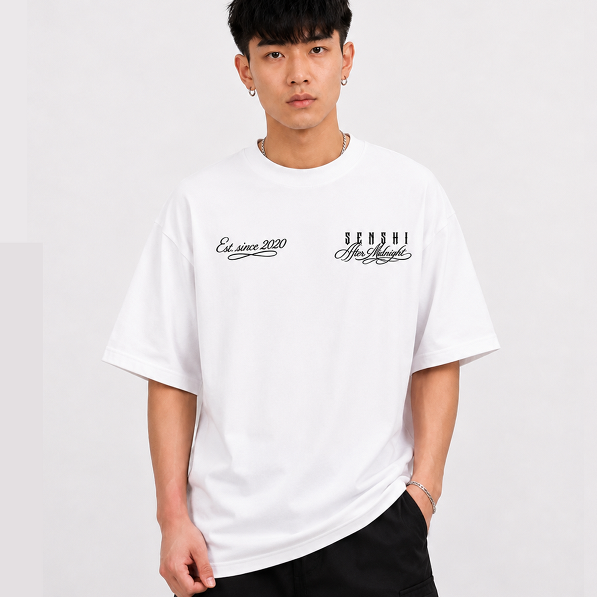 AFTER MIDNIGHT HEAVYWEIGHT OVERSIZED TEE/TANK