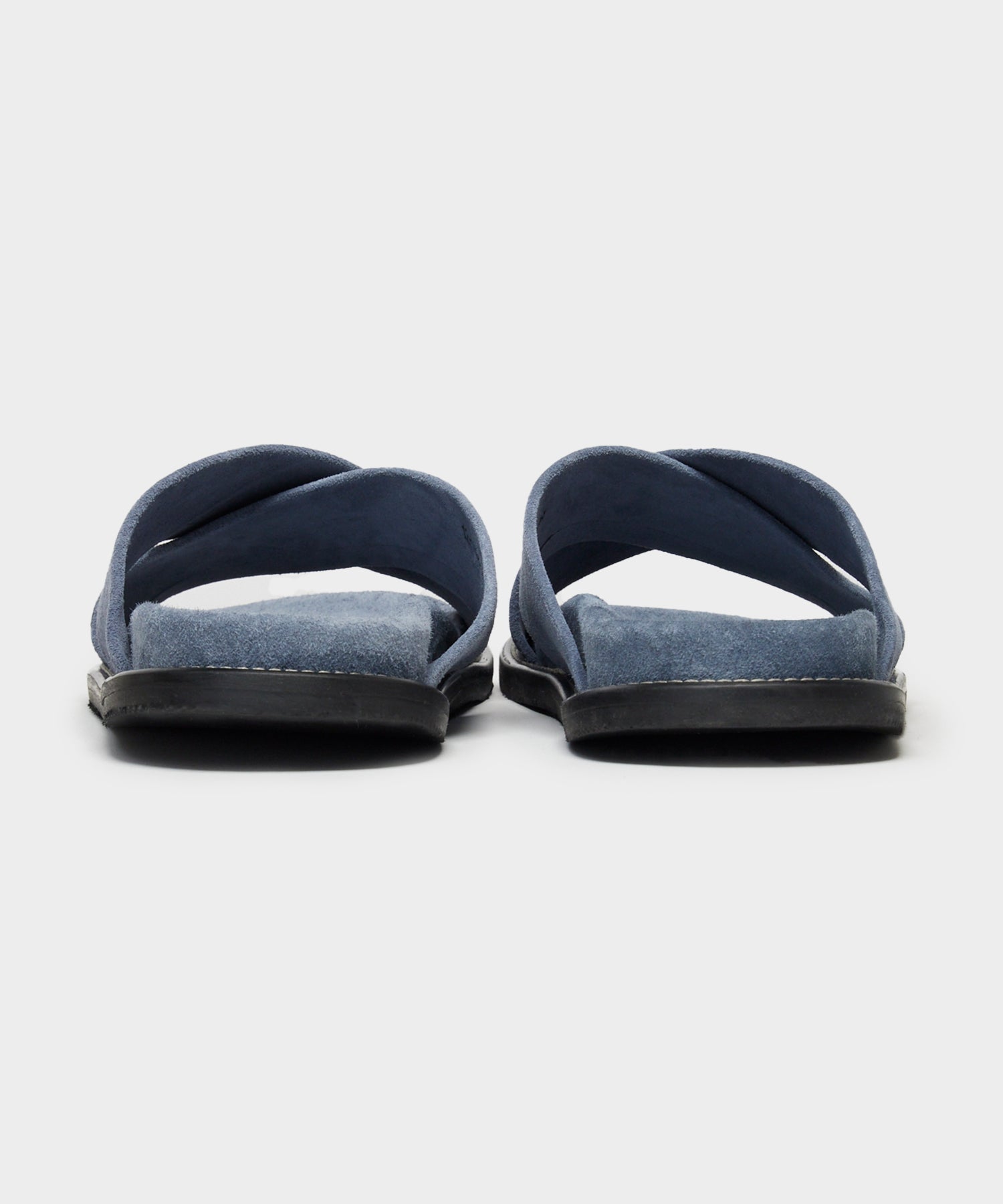 Nomad Suede Crossover Sandal in Steel Blue