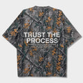 Oversized Pump Cover T-Shirt - Aspire Trust the Process/Forest Camo