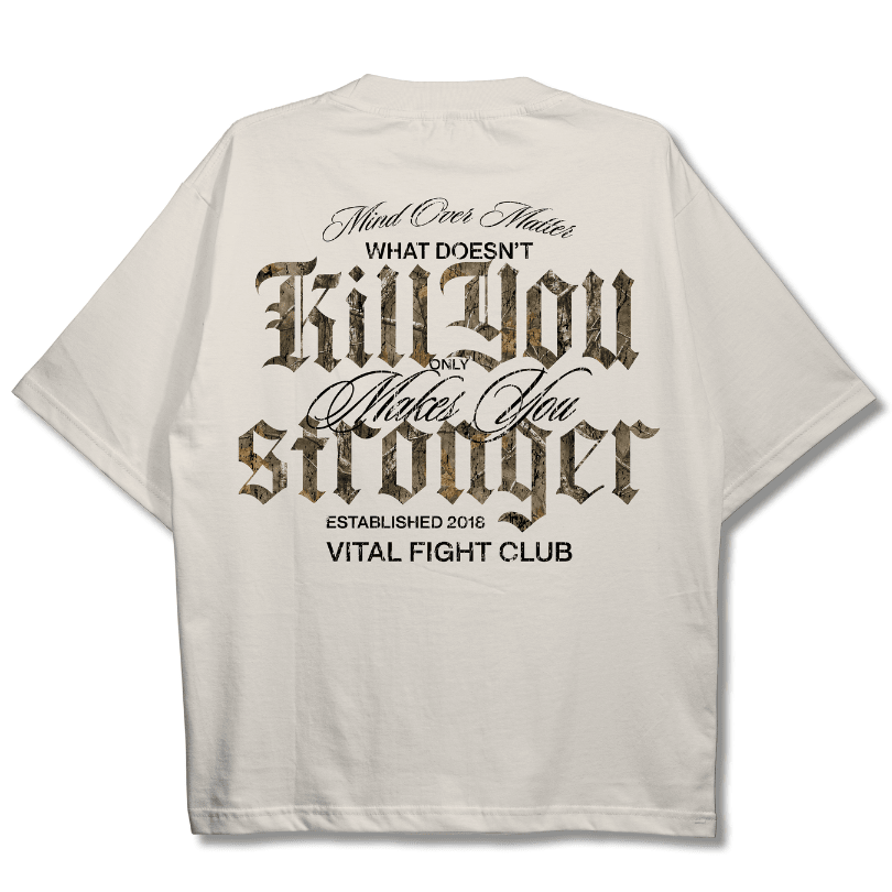 Oversized Pump Cover T-Shirt - Beige/Woodland WDKY