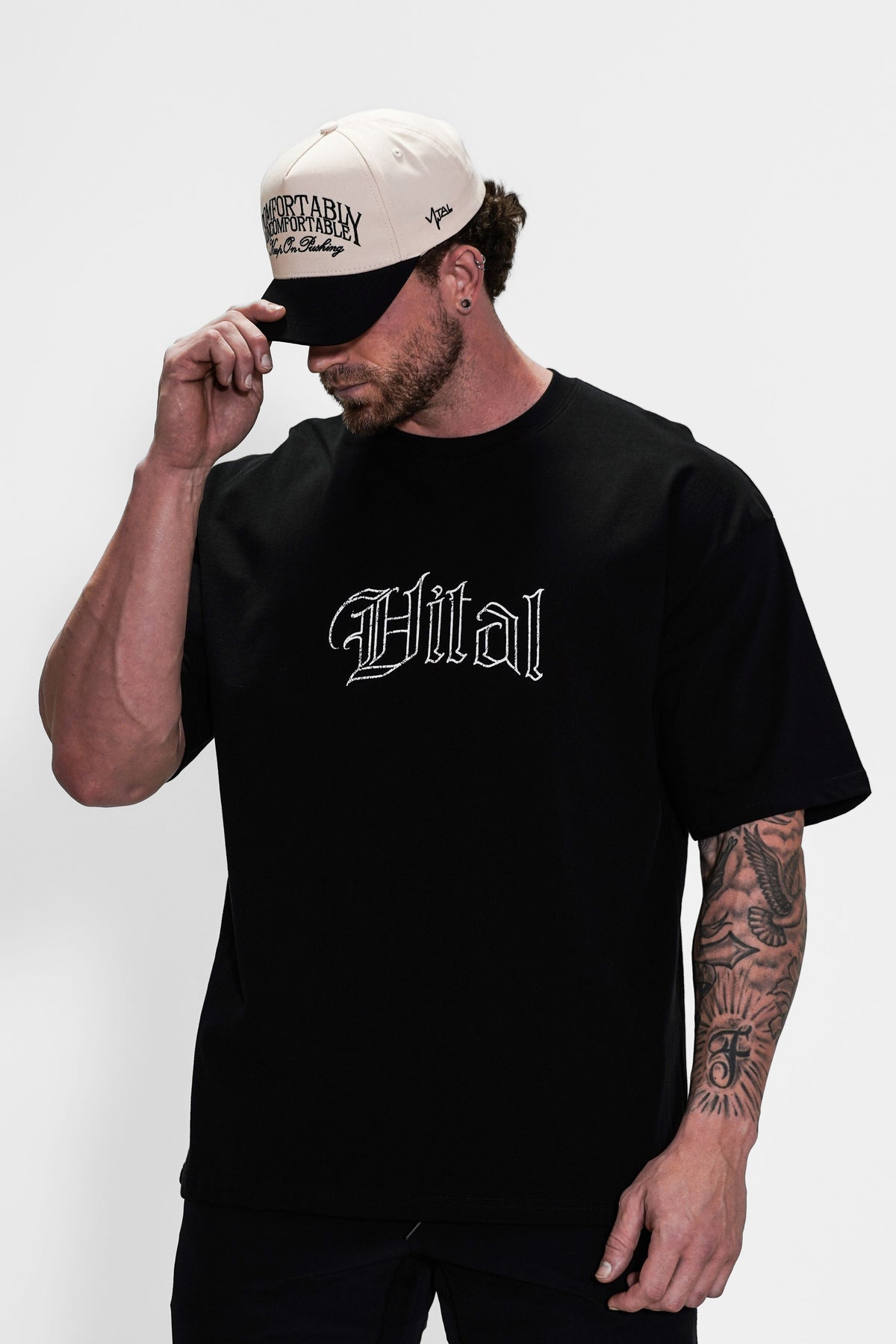 Oversized Pump Cover T-Shirt - Black Training Dept