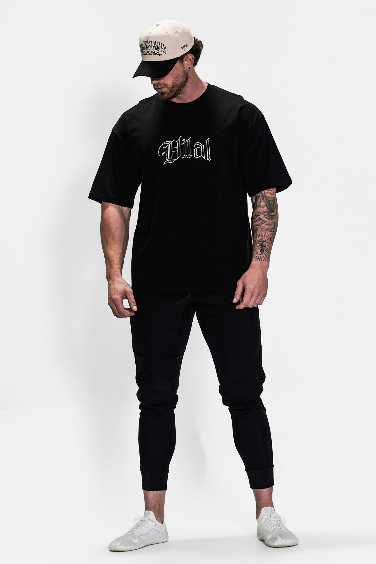 Oversized Pump Cover T-Shirt - Black Training Dept