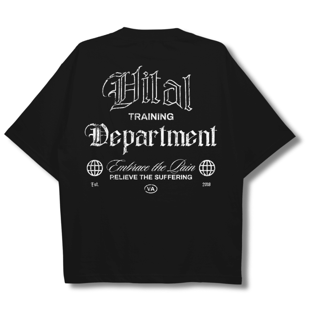 Oversized Pump Cover T-Shirt - Black Training Dept