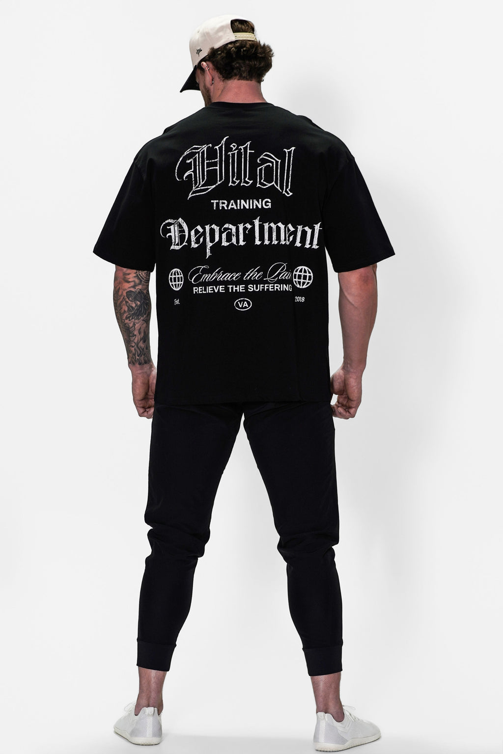 Oversized Pump Cover T-Shirt - Black Training Dept