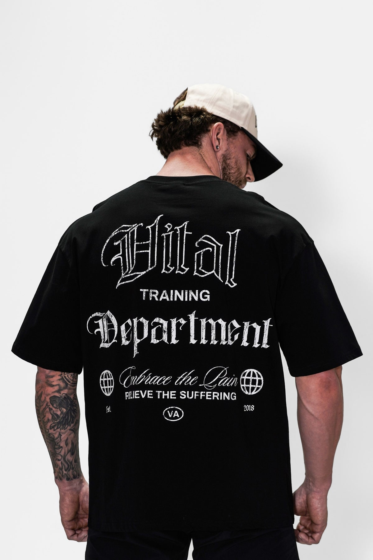 Oversized Pump Cover T-Shirt - Black Training Dept