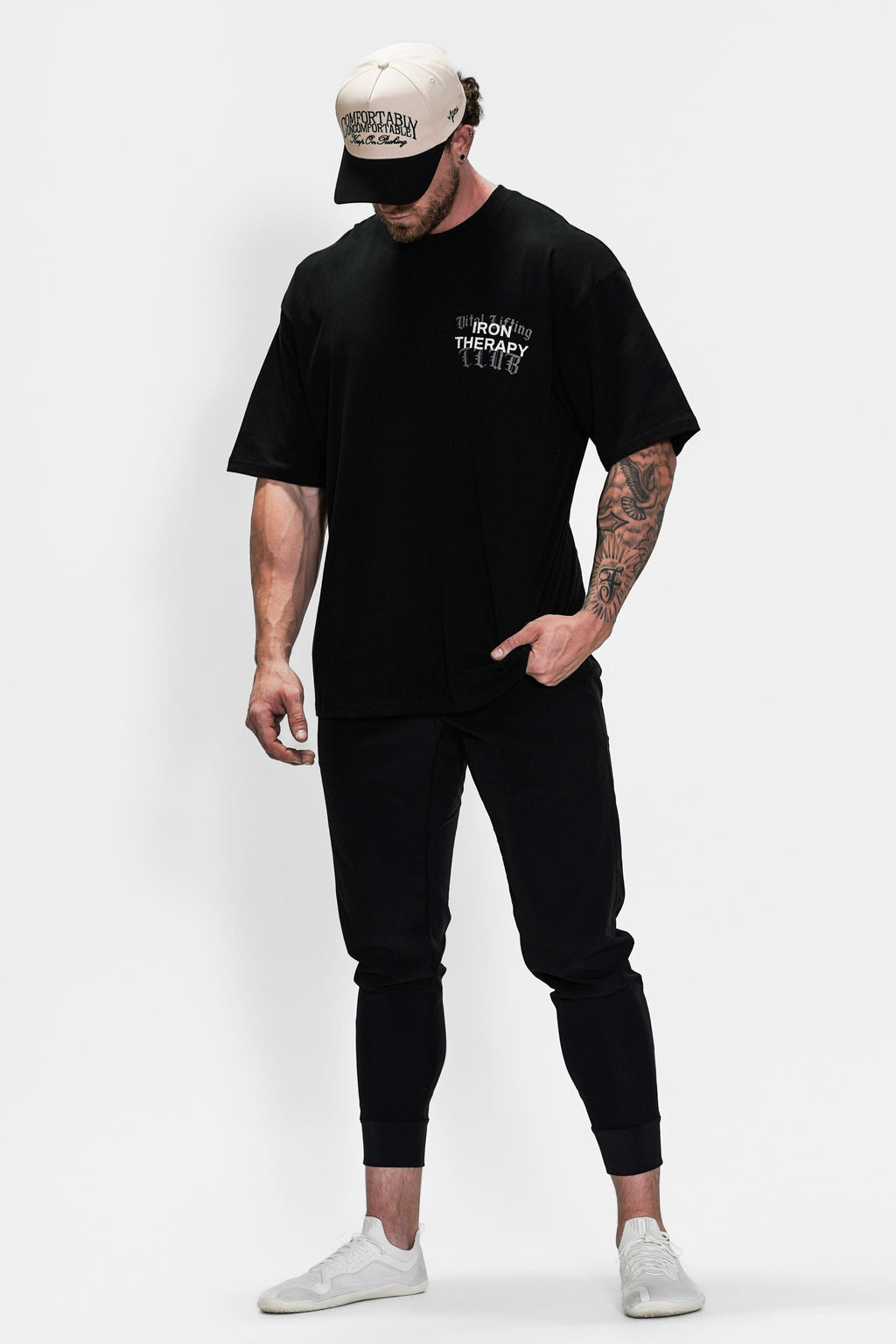 Oversized Pump Cover T-Shirt - Black VLC IT