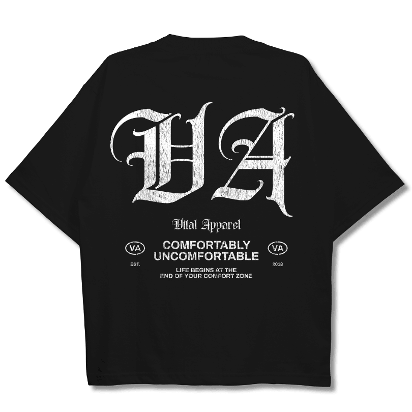 Oversized Pump Cover T-Shirt - Black/White VA