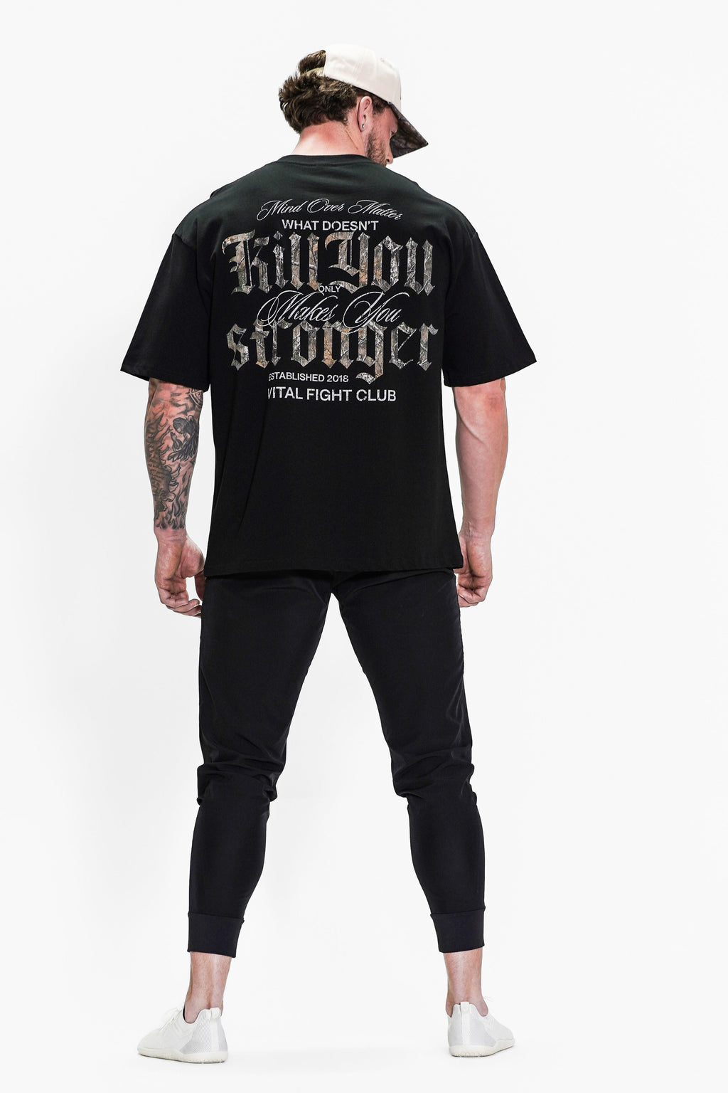Oversized Pump Cover T-Shirt - Black/Woodland WDKY