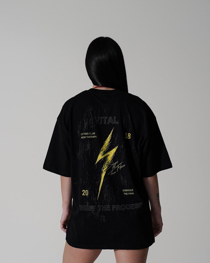 Oversized Pump Cover T-Shirt - Electric T