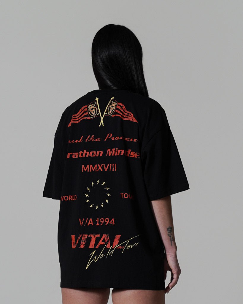 Oversized Pump Cover T-Shirt - Marathon Tour T