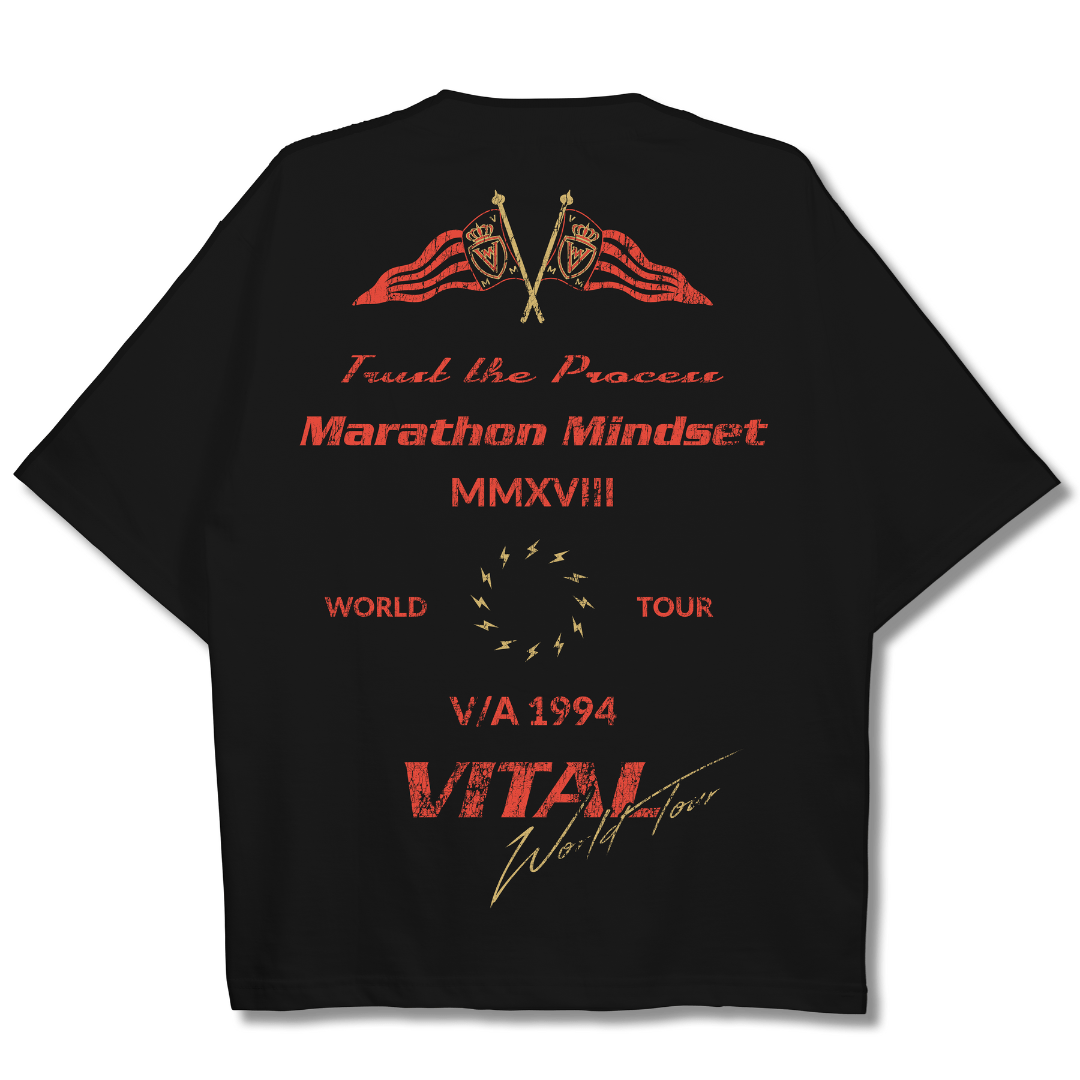 Oversized Pump Cover T-Shirt - Marathon Tour T