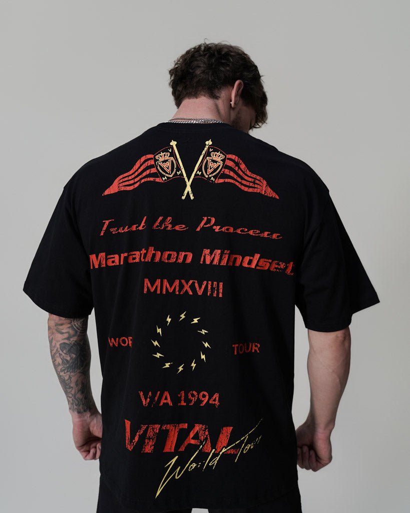 Oversized Pump Cover T-Shirt - Marathon Tour T
