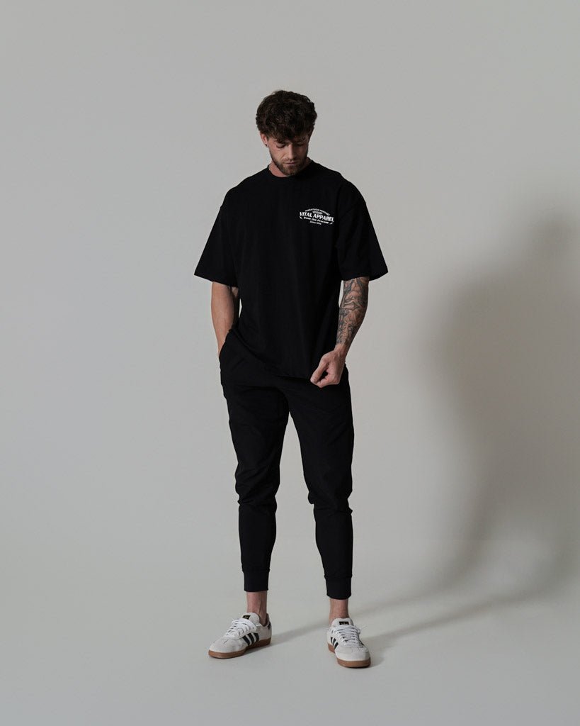 Oversized Pump Cover T-Shirt - Race T Black