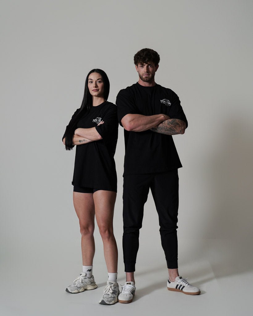 Oversized Pump Cover T-Shirt - Race T Black