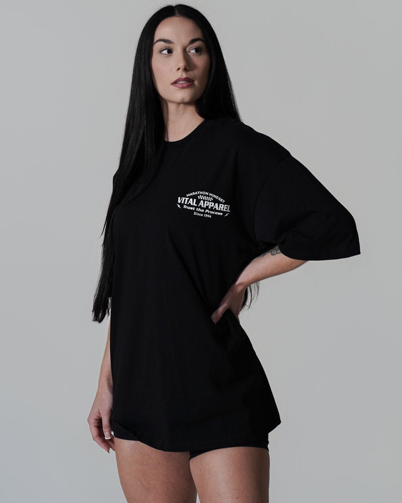 Oversized Pump Cover T-Shirt - Race T Black