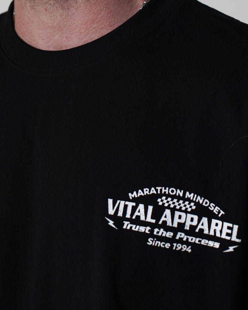 Oversized Pump Cover T-Shirt - Race T Black