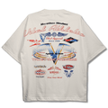 Oversized Pump Cover T-Shirt - Race T Cream