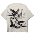 Oversized Pump Cover T-Shirt - Rebel T Cream
