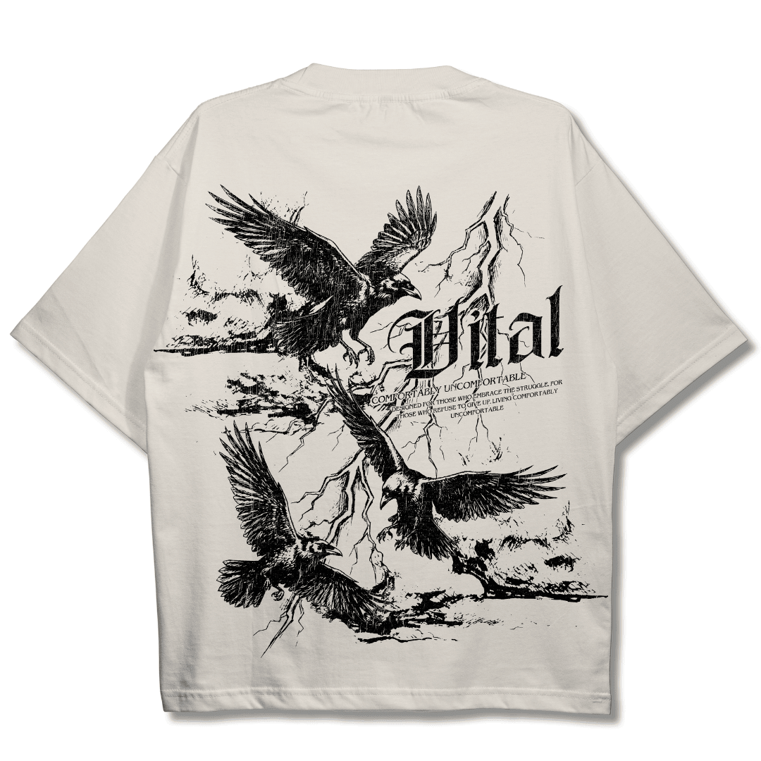 Oversized Pump Cover T-Shirt - Rebel T Cream