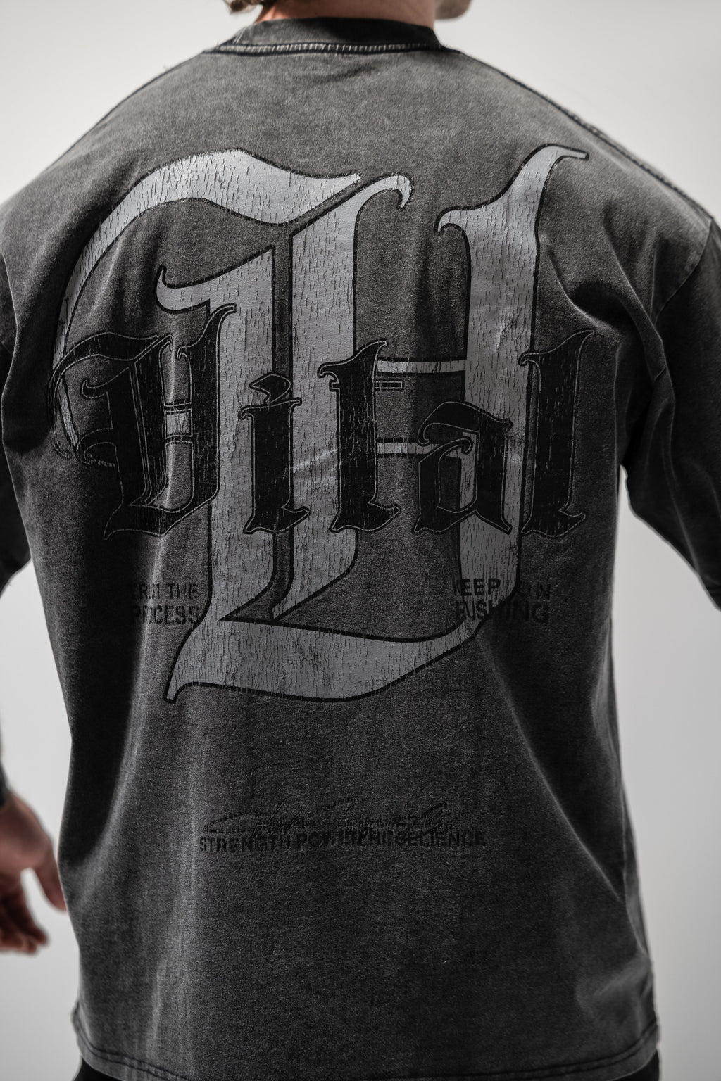Oversized Pump Cover T-Shirt - Signature T Gray Acid