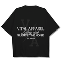 Oversized Pump Cover T-Shirt - Silence The Noise