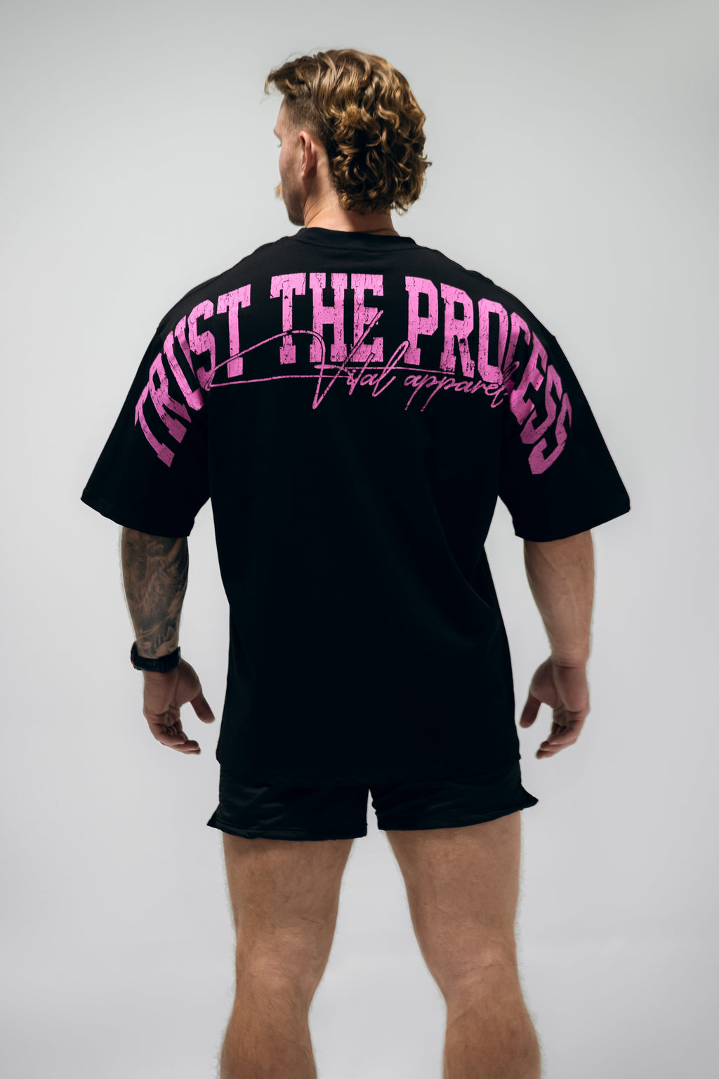 Oversized Pump Cover T-Shirt - TTP Distressed Pink