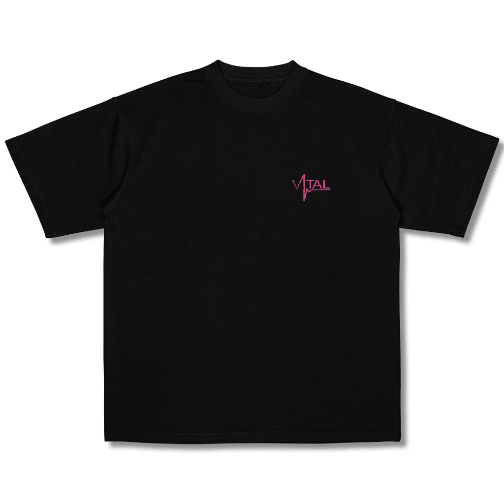 Oversized Pump Cover T-Shirt - TTP Distressed Pink