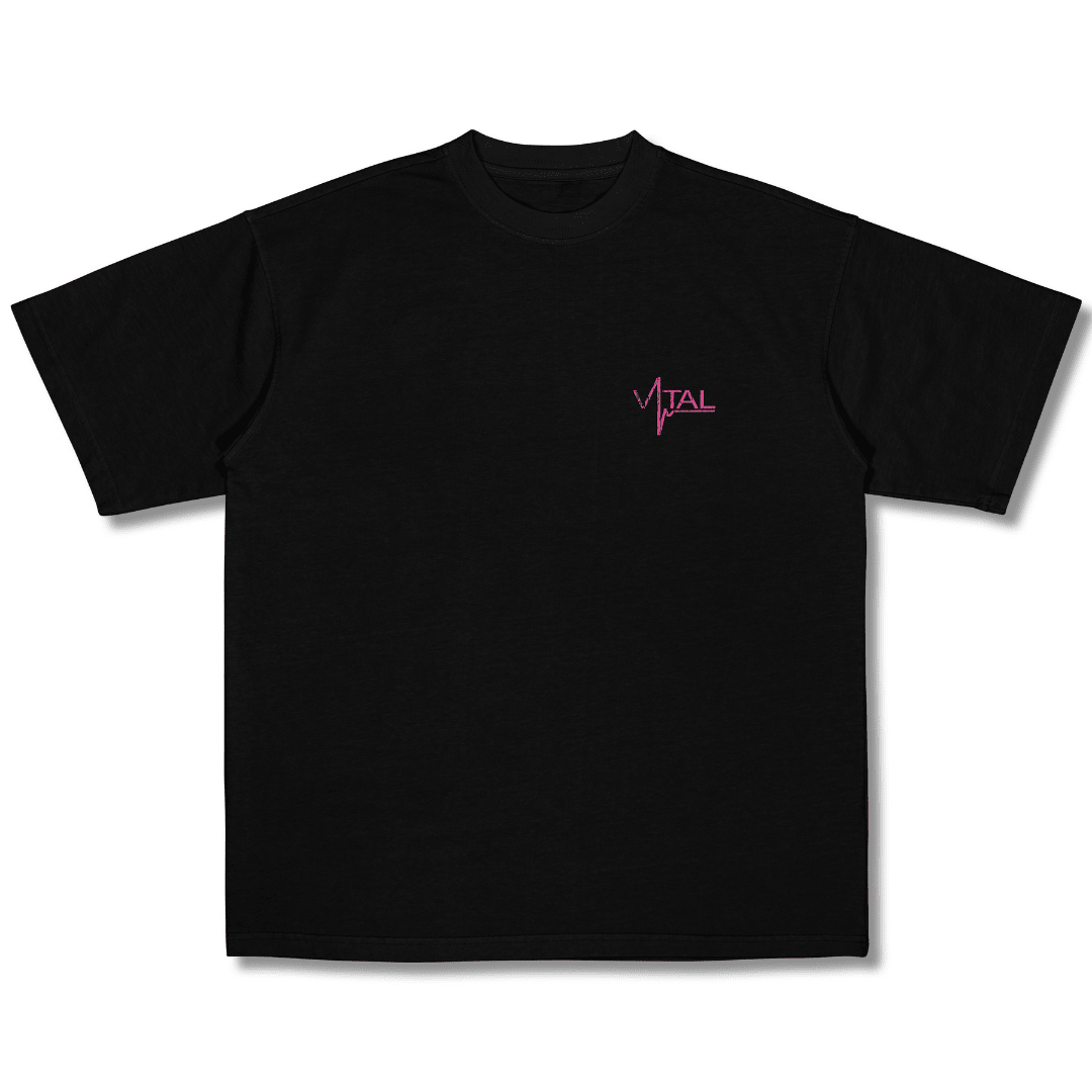 Oversized Pump Cover T-Shirt - TTP Distressed Pink