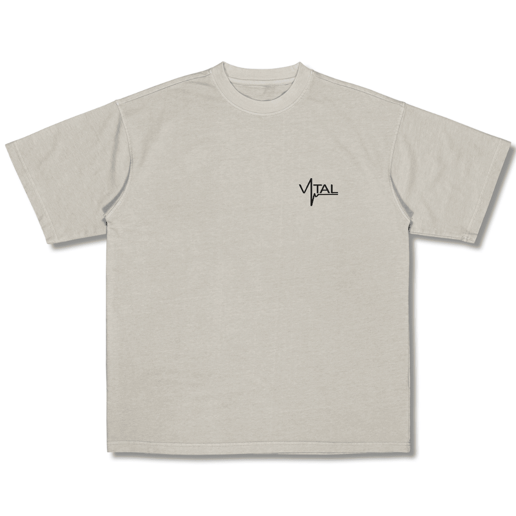 Oversized Pump Cover T-Shirt - Trust the Process/Cream Woodland Camo