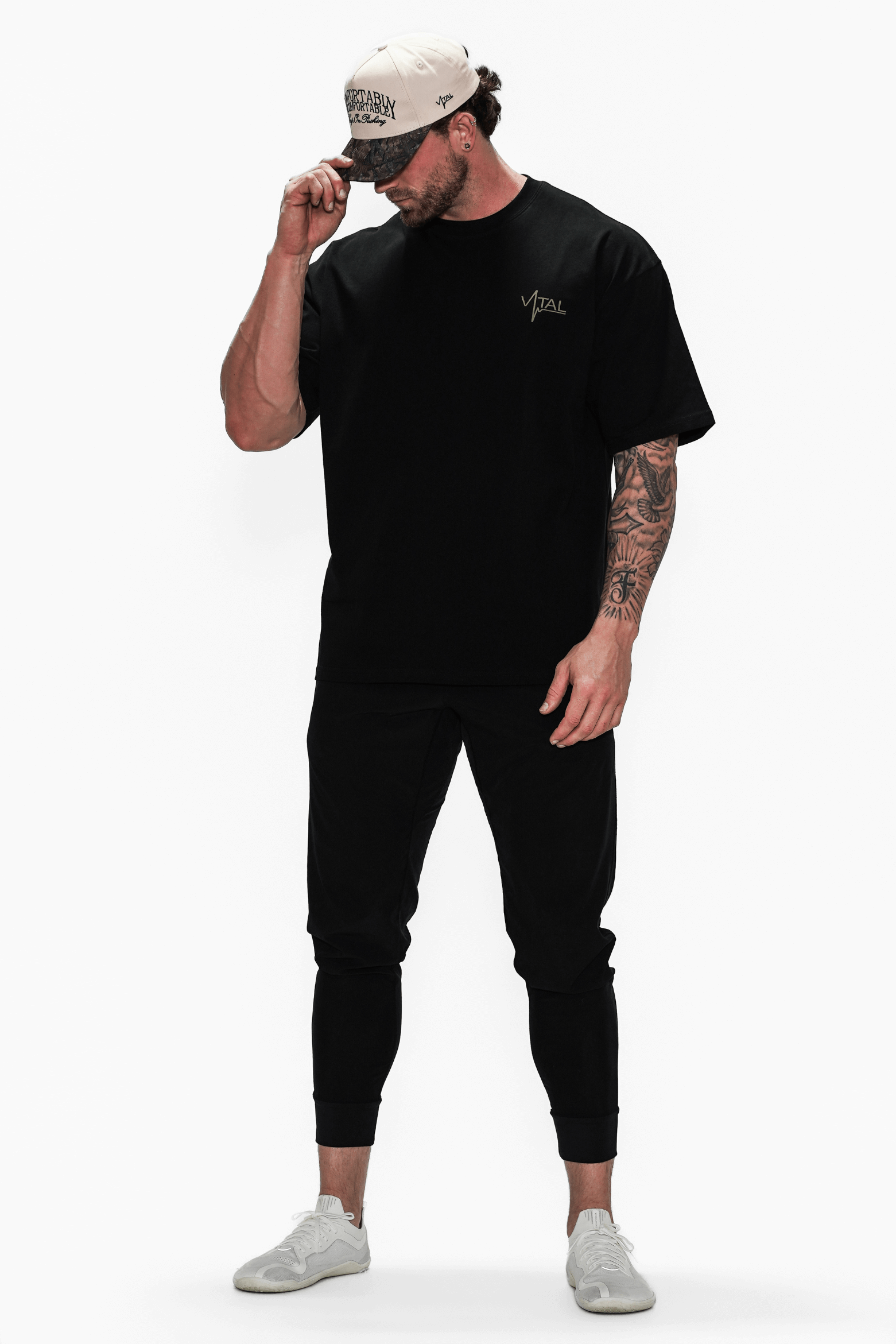Oversized Pump Cover T-Shirt - VITAL APPAREL Trust the Process/Forest Camo