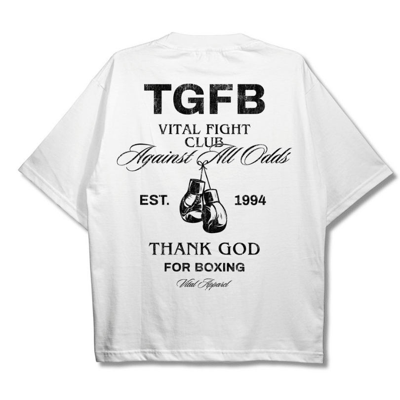 Oversized Pump Cover T-Shirt - VTG Fight Club