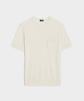 Premium Cashmere Pocket Tee in Bisque