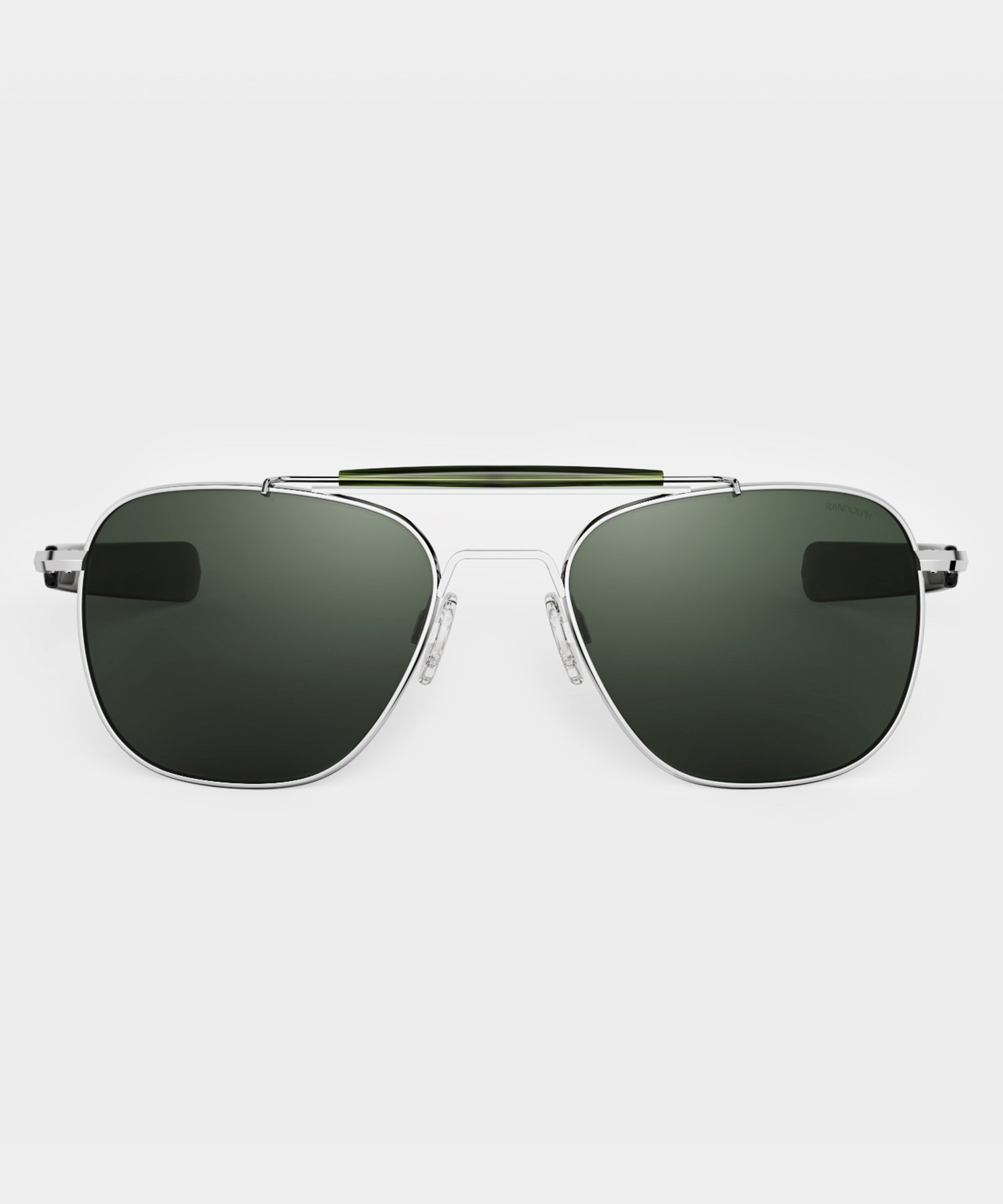 Randolph Glass Polarized Sunglasses AGX in Bright Chrome Silver