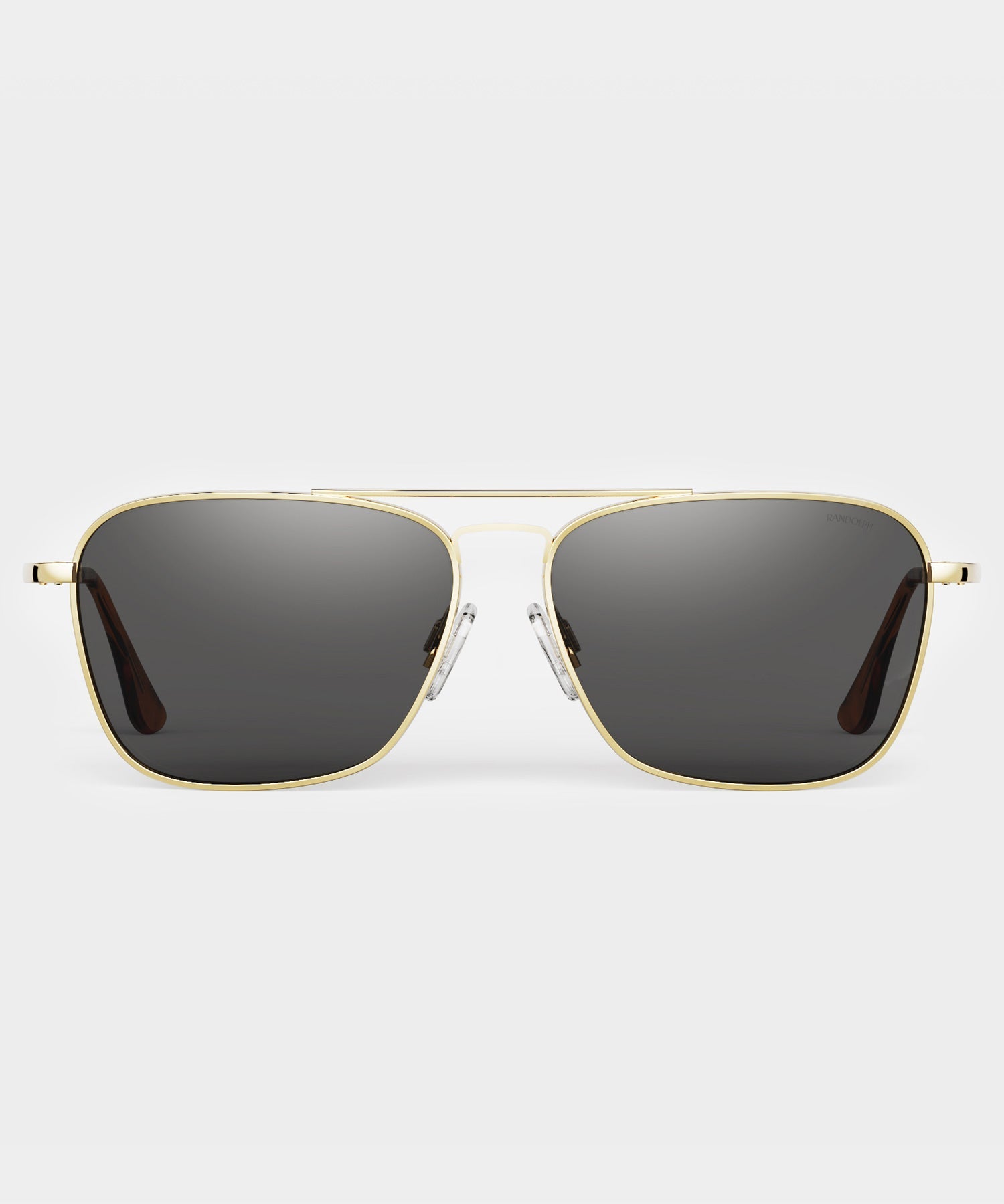 Randolph Skytec Glass Polarized Sunglasses in American Grey & 23k Gold