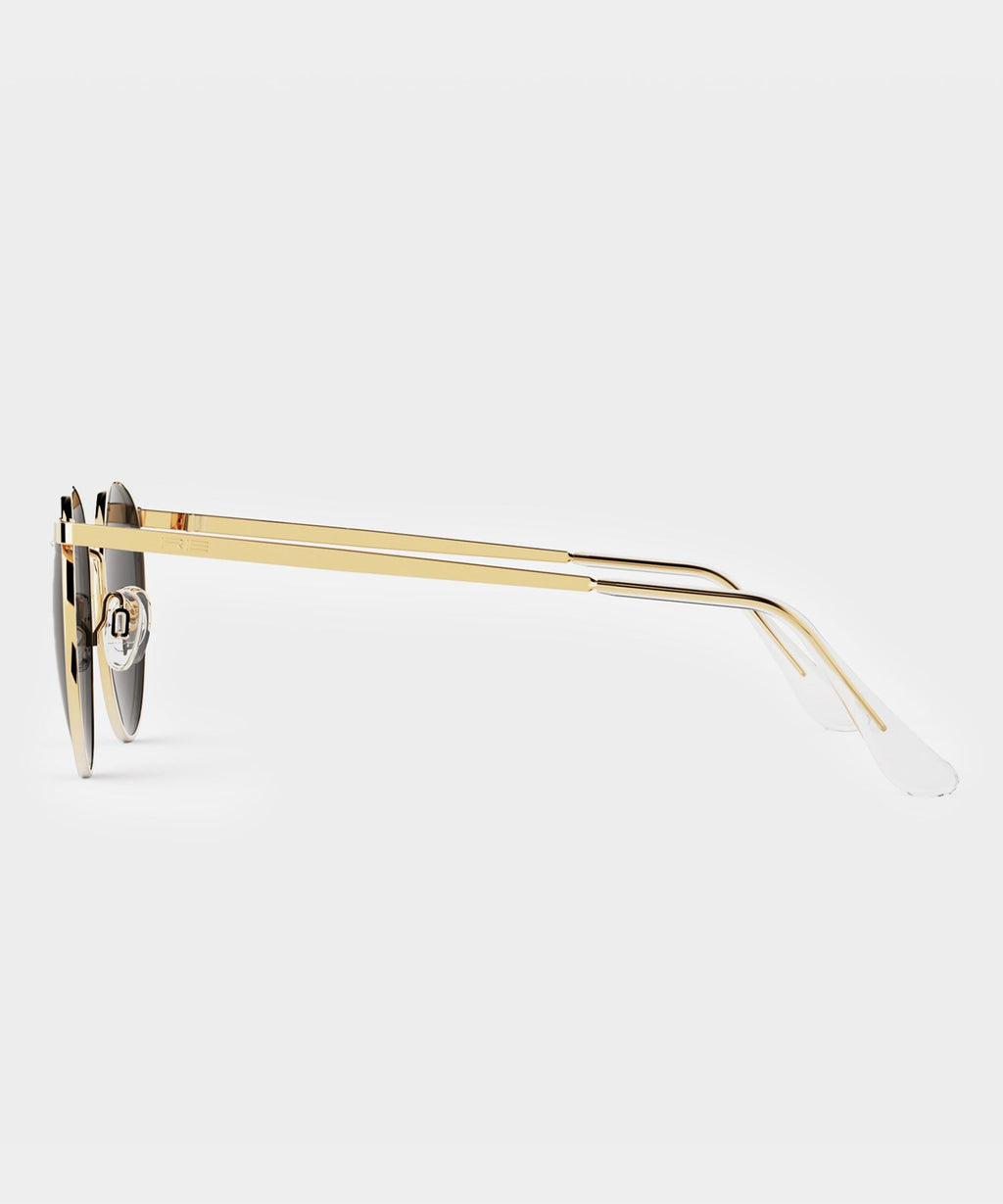 Randolph Skytec Glass Polarized Sunglasses in American Grey & 23k Gold