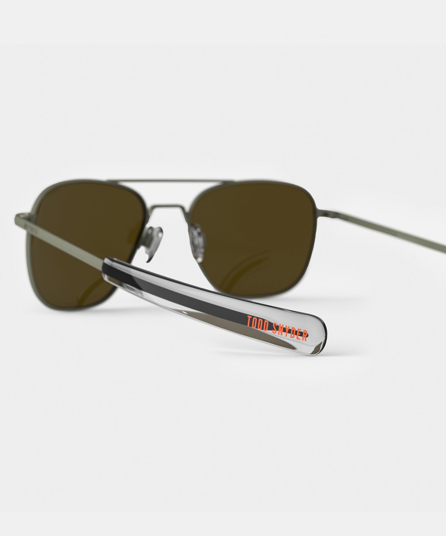 Randolph x Todd Snyder Aviator in Military Olive 58 MM