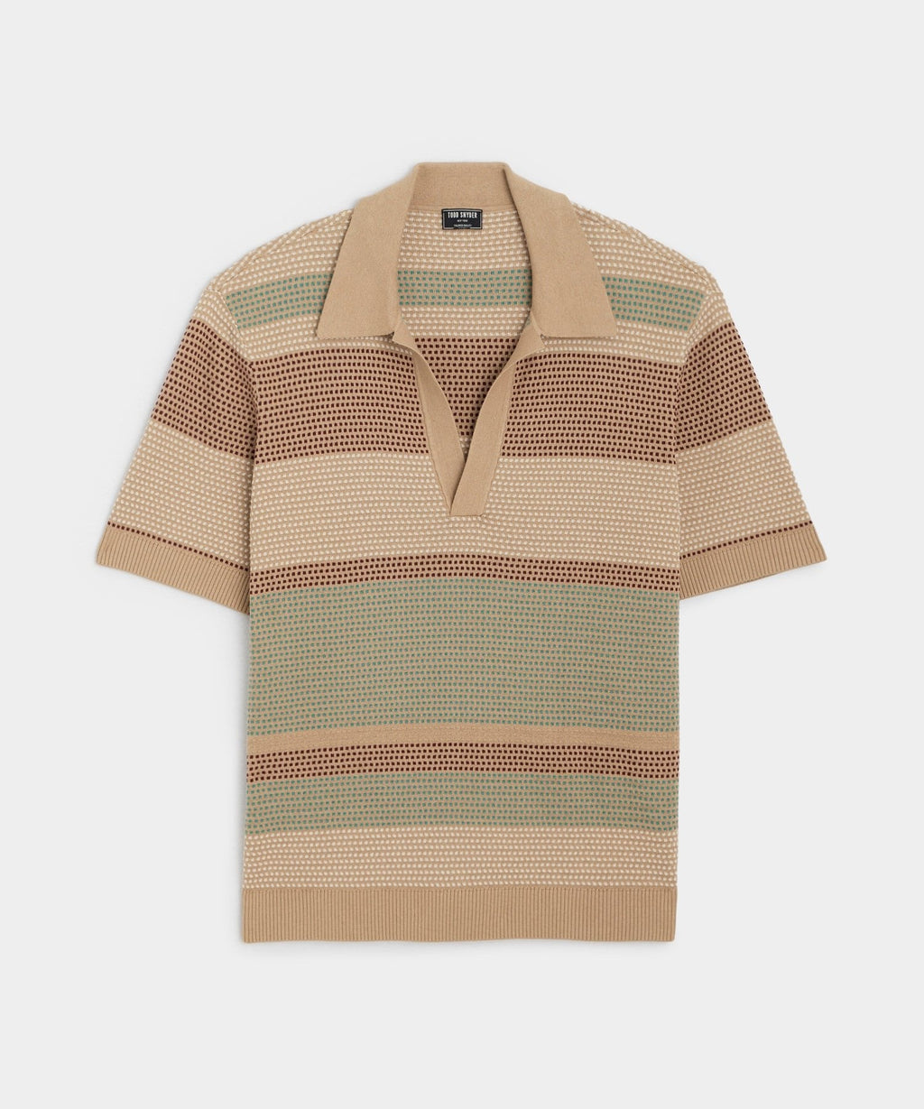 Relaxed Silk-Cotton Montauk Sweater Polo