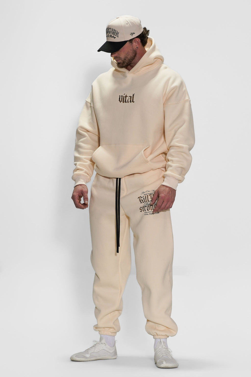 Relentless Heavyweight Sweatpants Unisex - Cream/WDKY Camo