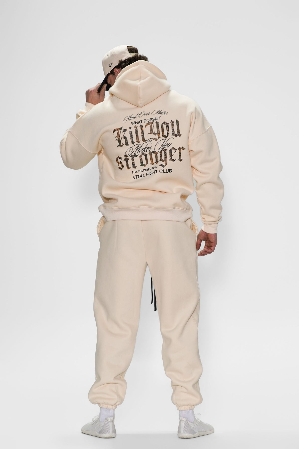 Relentless Heavyweight Sweatpants Unisex - Cream/WDKY Camo