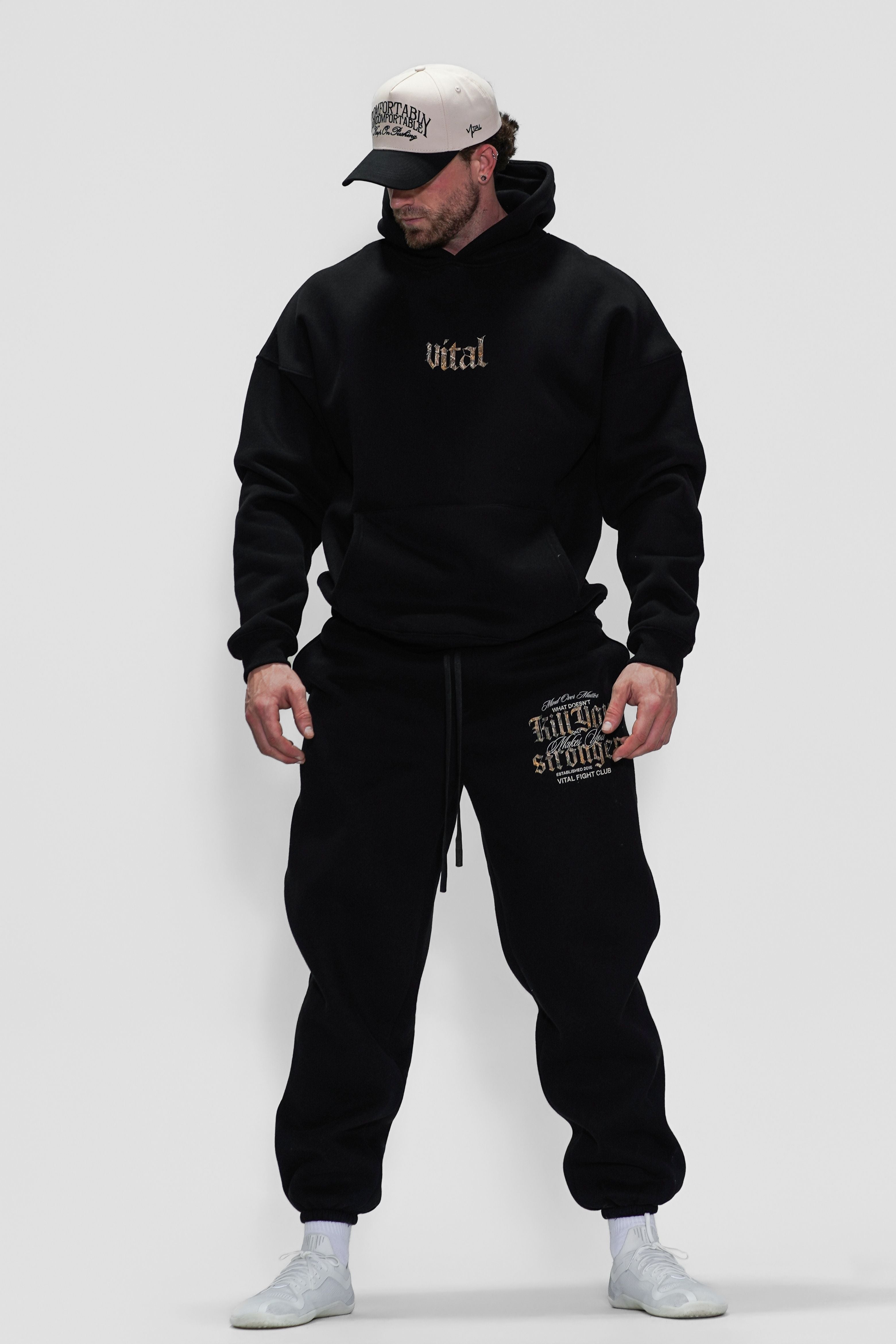 Relentless Oversized Heavyweight Hoodie - Black/WDKY Camo