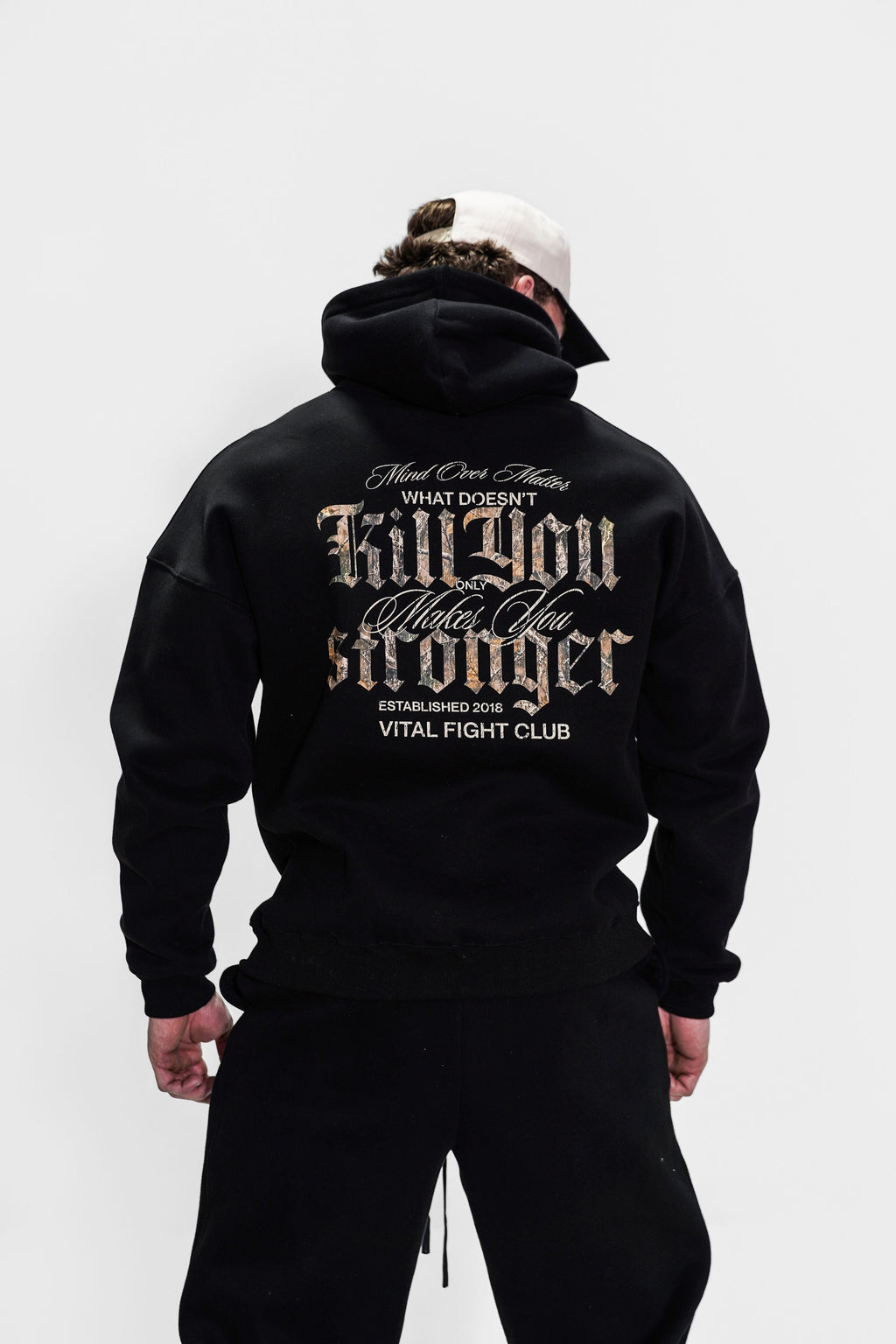 Relentless Oversized Heavyweight Hoodie - Black/WDKY Camo