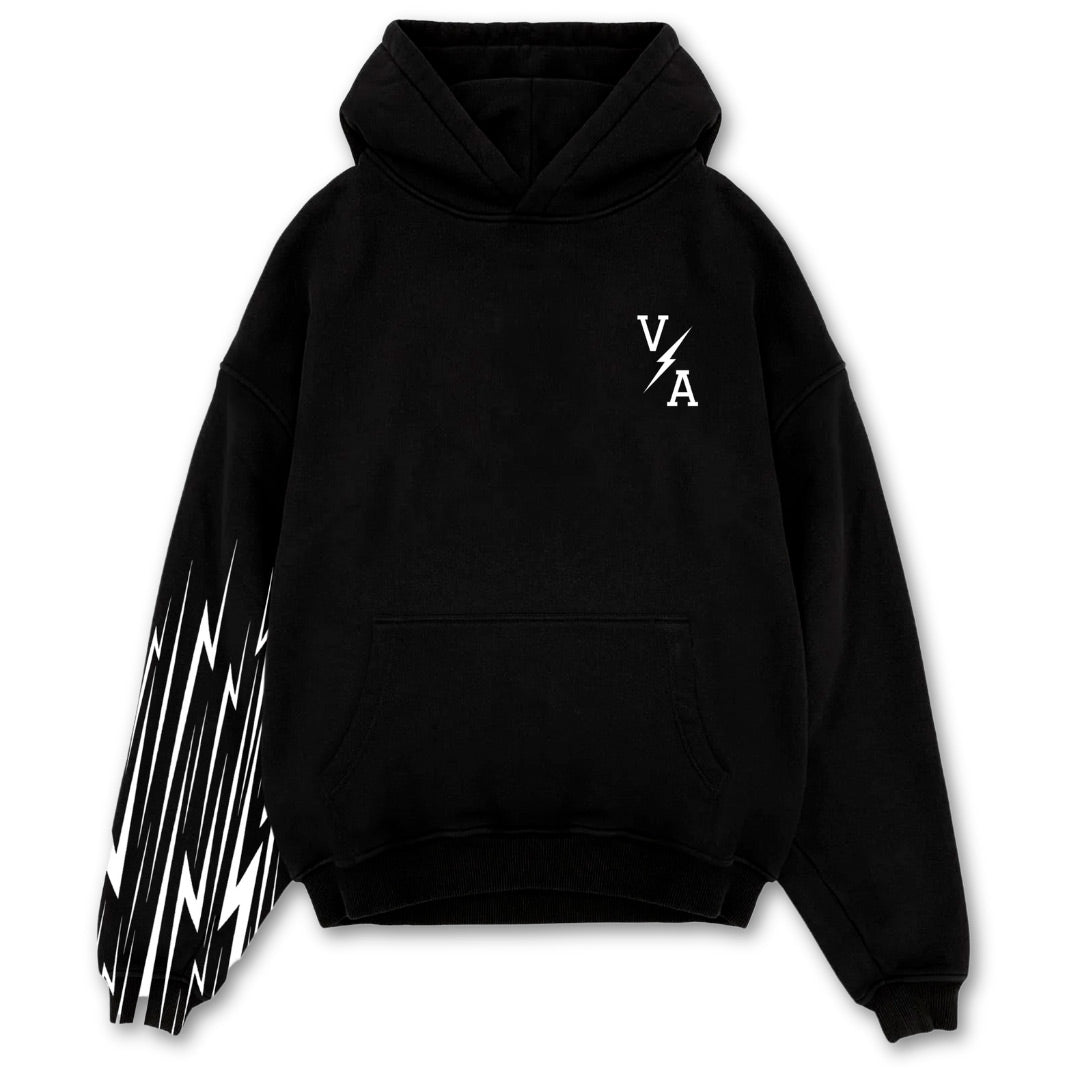 Relentless Oversized Heavyweight Hoodie - Energy Black