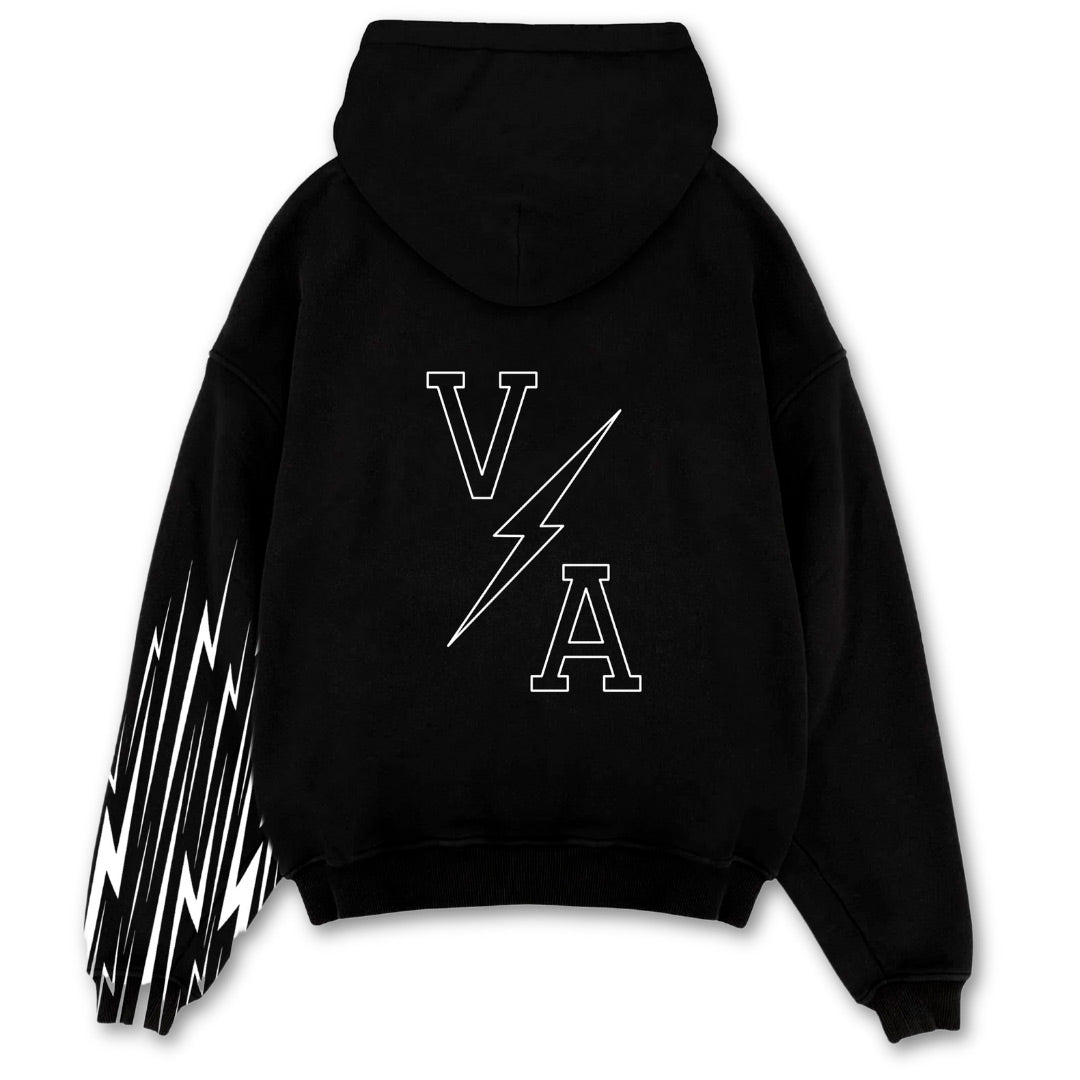 Relentless Oversized Heavyweight Hoodie - Energy Black