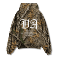 Relentless Oversized Heavyweight Hoodie - Forest Camo/VA White