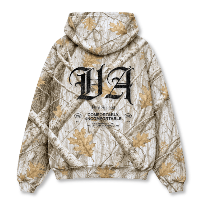 Relentless Oversized Heavyweight Hoodie - VA Snow Camo