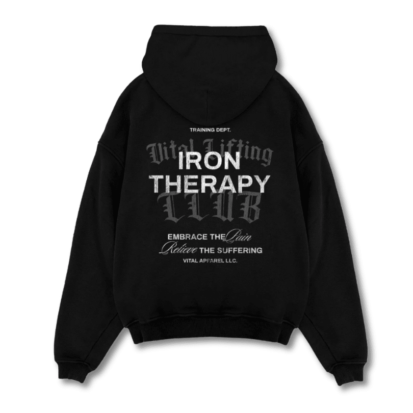 Relentless Oversized Heavyweight Hoodie - VLC IT Black
