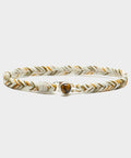 Scosha Tigers Eye Button Fishtail In Santal