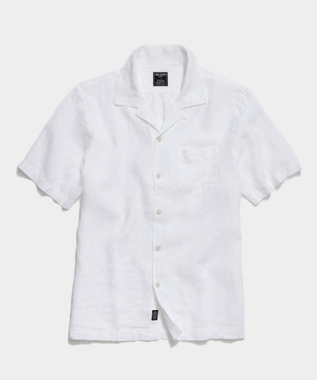 Sea Soft Irish Linen Camp Collar Shirt