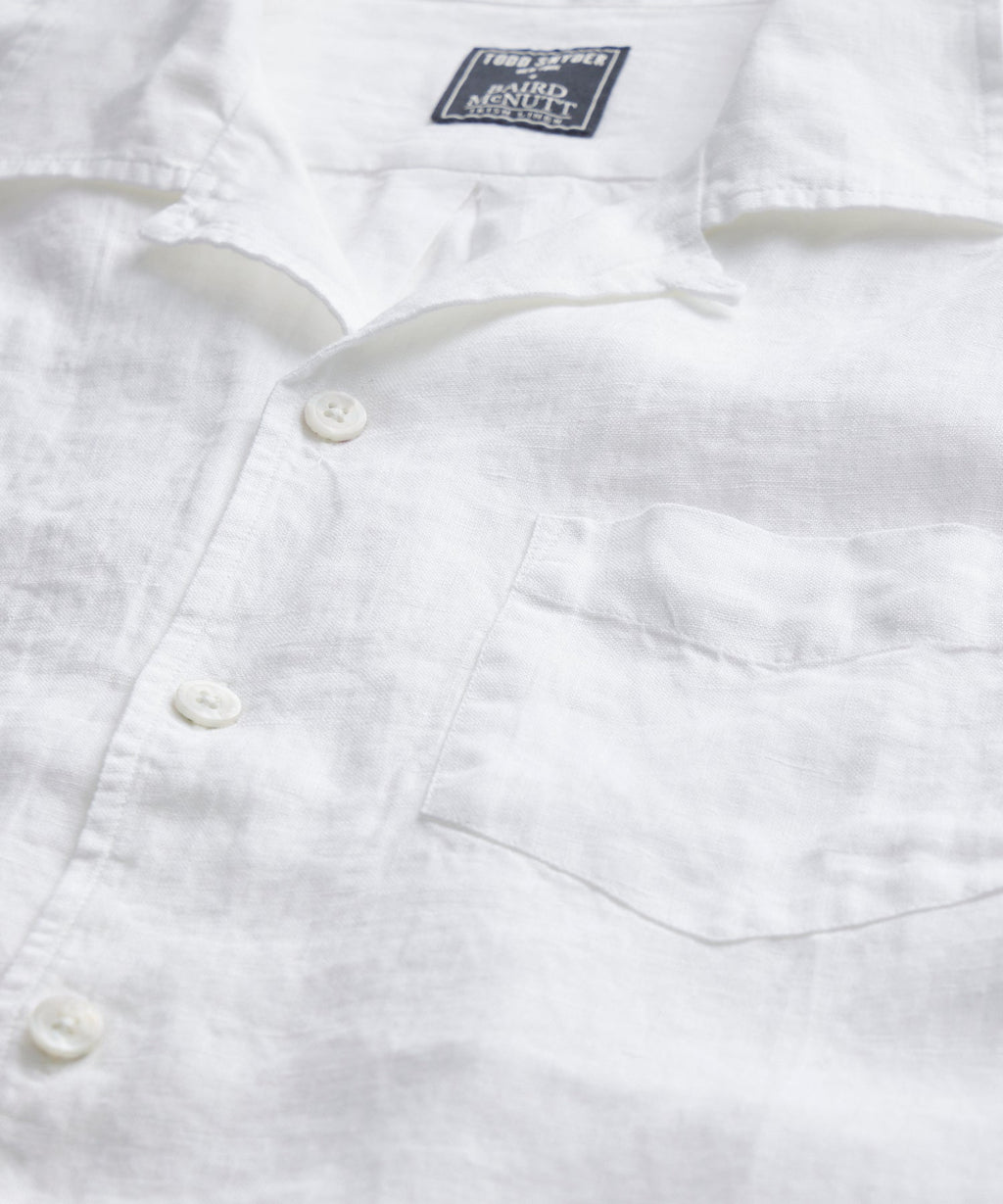 Sea Soft Irish Linen Camp Collar Shirt
